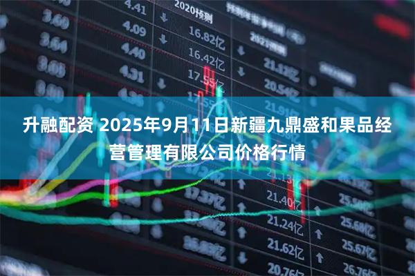 升融配资 2025年9月11日新疆九鼎盛和果品经营管理有限公司价格行情