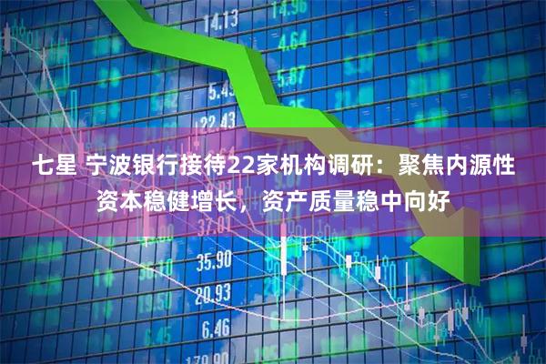 七星 宁波银行接待22家机构调研：聚焦内源性资本稳健增长，资产质量稳中向好